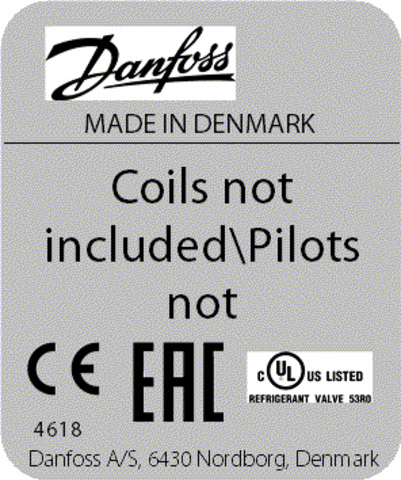 Пилотный клапан ICS 125 Danfoss 027H7140 стыковой шов