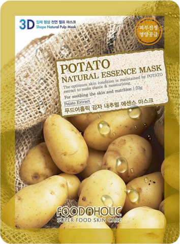 Foodaholic Маска тканевая Foodaholic 3D Mask Sheet Potato