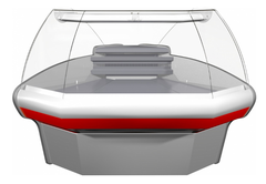 Холодильная витрина CARBOMA BAVARIA G110 VM-5 динамика (внешний угол 90)