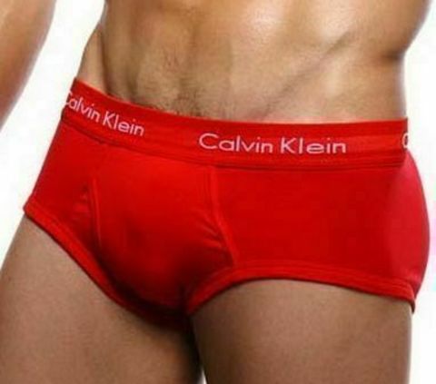 Мужские трусы брифы красные Calvin Klein 365 Red Brief CK13204