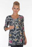 Туника для беременных 07154 разноцветный