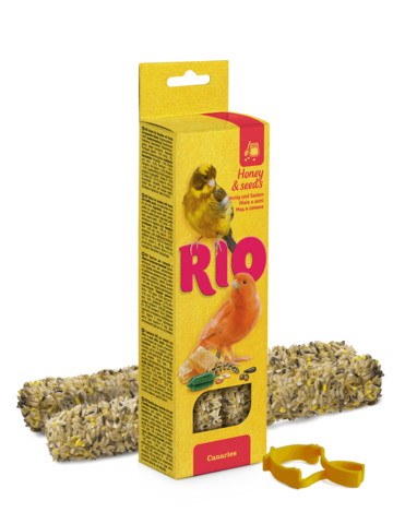 RIO палочки для канареек с медом и полезными семенами  2х40 г