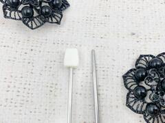 Спицы прямые металл, L 35 см, d 3 мм, 1 упаковка-2 спицы