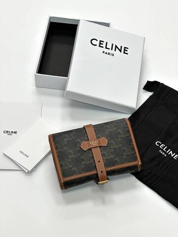 Мешочек для украшений CELINE из холста TRIOMPHE и телячьей кожи