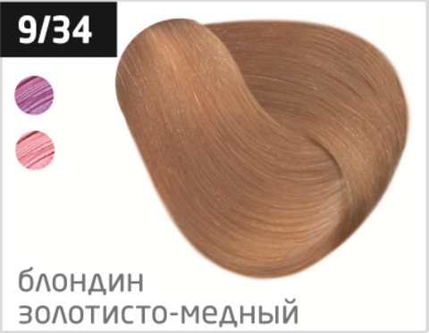 OLLIN performance 9/34 блондин золотисто-медный 60мл перманентная крем-краска для волос