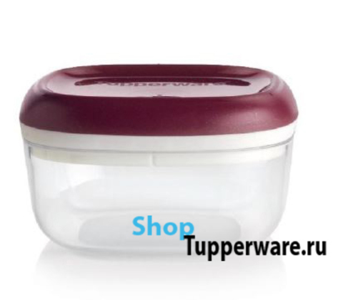 контейнер кристалл 240 мл с бордовой крышкой tupperware