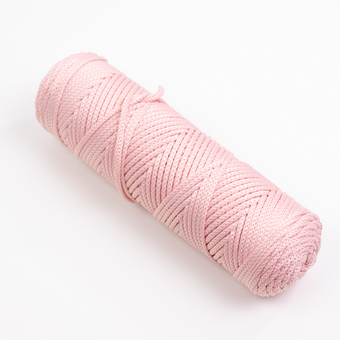 Шнур полиэфирный 4мм Светло-розовый