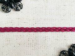 Лента декоративная люрекс косичка, ш. 0,8 см