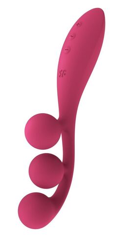 Розовый тройной вибромассажёр Tri Ball 1 - Satisfyer 4018263