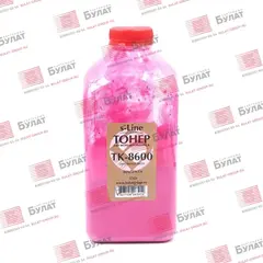 Тонер с девелопером БУЛАТ s-Line TK-8600 для Kyocera FS-C8600, FS-C8650 (Пурпурный, банка 330 г)