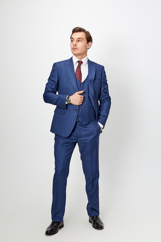 Костюм мужской - тройка Slim Fit Slavasio 34/67