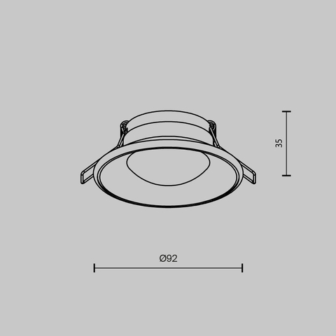 Встраиваемый светильник Maytoni Spark DL096-GU10-W