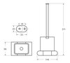 Art&Max AM-E-3981-MB PLATINO AM-E-3981-MB Щетка для унитаза, черный матовый