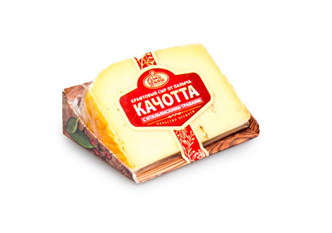 Сыр качотта с итальянскими травами от Палыча~200г