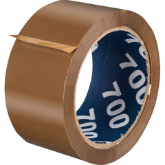 Клейкая лента упаковочная Unibob коричневая 50 мм x 66 м толщина 47 мкм (морозостойкая)