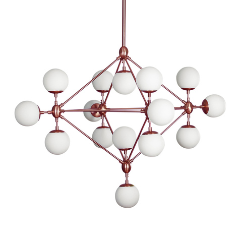 Люстра Modo Chandelier 15 Globes Copper