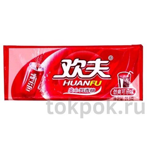Жевательная резинка со вкусом колы Huanfu, 21,5 гр