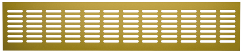 Решетка переточная алюминиевая с анодированным покрытием 480x80, Сhampagne 4808DP Al Сhampagne