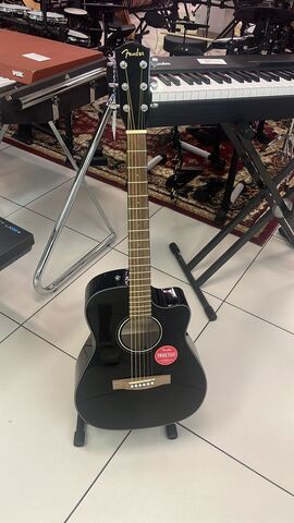 Fender CC-60SCE BLK WN электроакустическая гитара