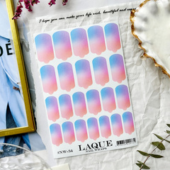 Пленки LAQUE NAIL WRAPS №34