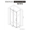 Berges 061016 Душевой уголок MELITA 1100*800 прозрачное/ 6мм хром сильвер / металл