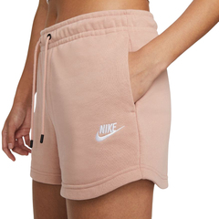 Женские теннисные шорты Nike Sportswear Essential Short French Terry W - rose whisper/white