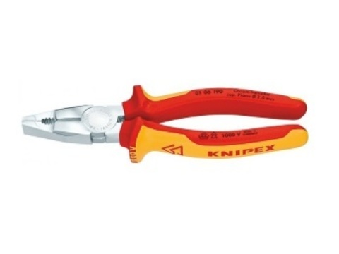 Плоскогубцы комбинированные 1000V KNIPEX KN-0106190, 190 мм