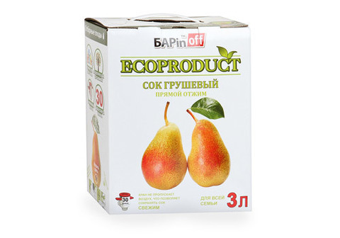 Сок грушевый Ecoproduct, 3л