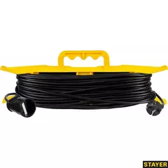 STAYER MF-207, ПВС, 2 x 0.75 мм2, 30 м, 2200 Вт, силовой удлинитель-шнур на рамке (55018-30)