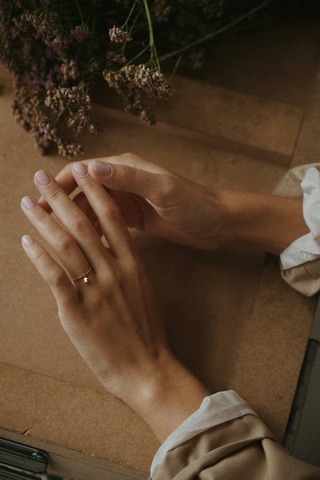 Кольцо Звездочкой позолота