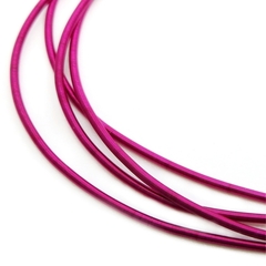 Канитель мягкая, гладкая, KAN/MK, 1,3 мм, матовая, розовая фуксия