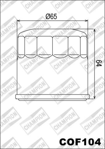 Масляный фильтр Champion COF104