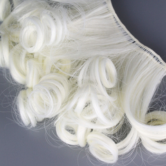 Волосы для кукол, трессы кудри Premium, цвет Белый блонд, 13-15 см*1 метр., набор 2 шт