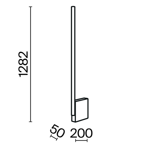 Торшер светодиодный Maytoni Solid MOD277FL-L24GR3K