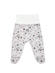 Утепленные ползунки с мягким согревающим начёсом Совы gray (56,62)