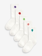 Носки хлопковые для мальчика Next 119-779, 5 шт., Белый