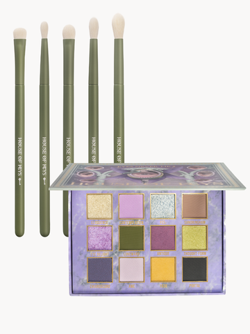 Набор из 5 кистей GRACEFUL GREEN & EYES NEVER LIE часть II