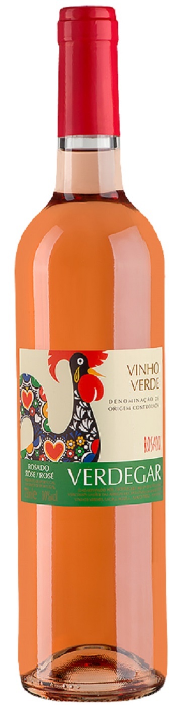 Вино Вердегар Розадо полусухое розовое ординарное рег.Винью Верде кат. DOC 0,75л. (401)