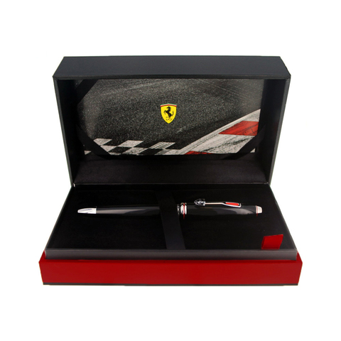 Ручка шариковая Cross Townsend, Ferrari Glossy Black Lacquer/Rhodium, латунь (FR0042-56)