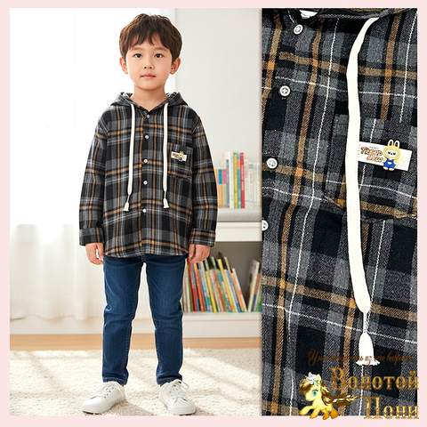 Рубашка с капюшоном м (2-6) 251204-W2039