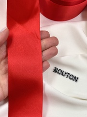 Атласная лента красная 5 см