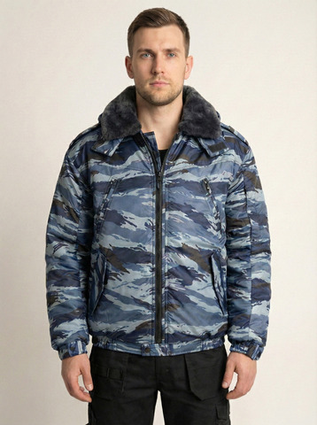 Бушлат охранника Альфа-2 (серый камыш)