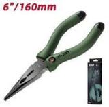 Удлиненные плоскогубцы "Home Series Green" Deli HT2106L  160мм, эксклюзивный дизайн, рукоятка из высококачественного софттач пластика