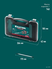 KRAFTOOL Double 20, 20 шт, набор: отвертка с переставными стержнями (25817)