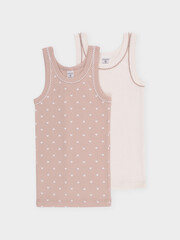 набор майка  для девочки  К 1181-2уп/айвори,нюдовый беж,сердечки
