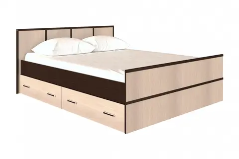 Сакура Кровать 1,6м LIGHT венге / лоредо
