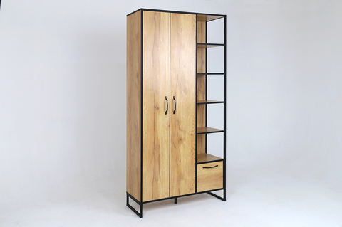 Шкаф Ивару Виртон-2, Дуб крафт золотой