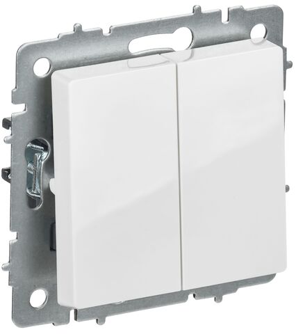 BRITE Выключ. 2-кл. перекр. 10А ВС10-2-3-БрБ бел. IEK