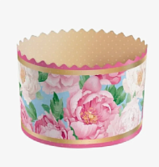 Форма для кулича(110) D110 H85мм ПИОНЫ