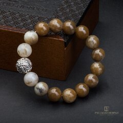 браслет из табачного нефрита